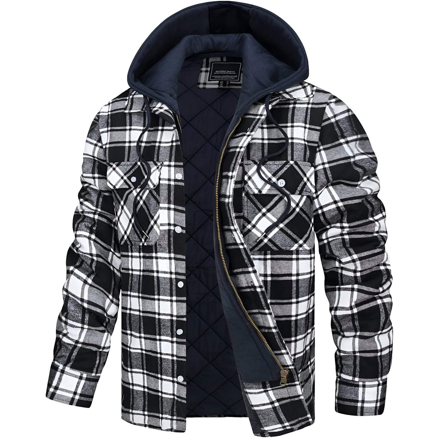 Karierte Kapuzenjacke für Herren - Image 6