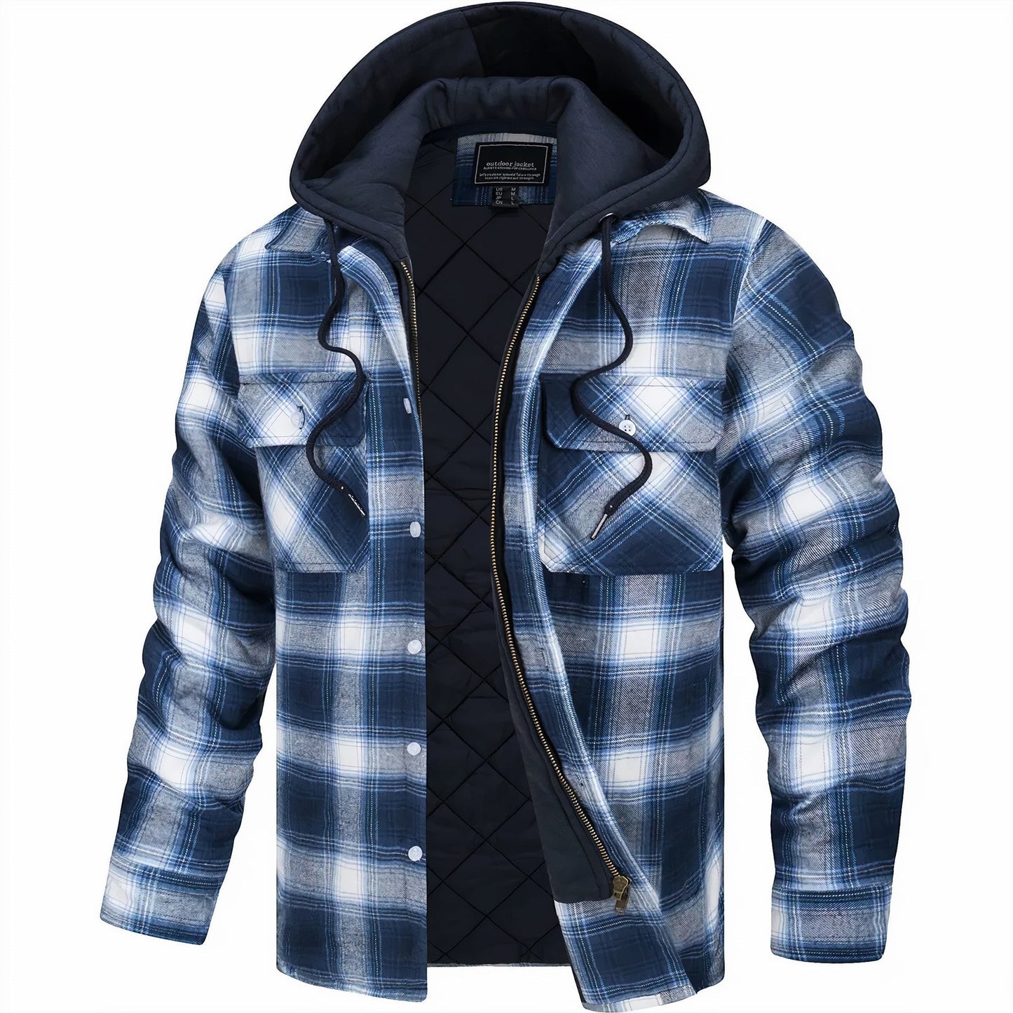 Kapuzen-Plaidjacke für Herren - Image 3