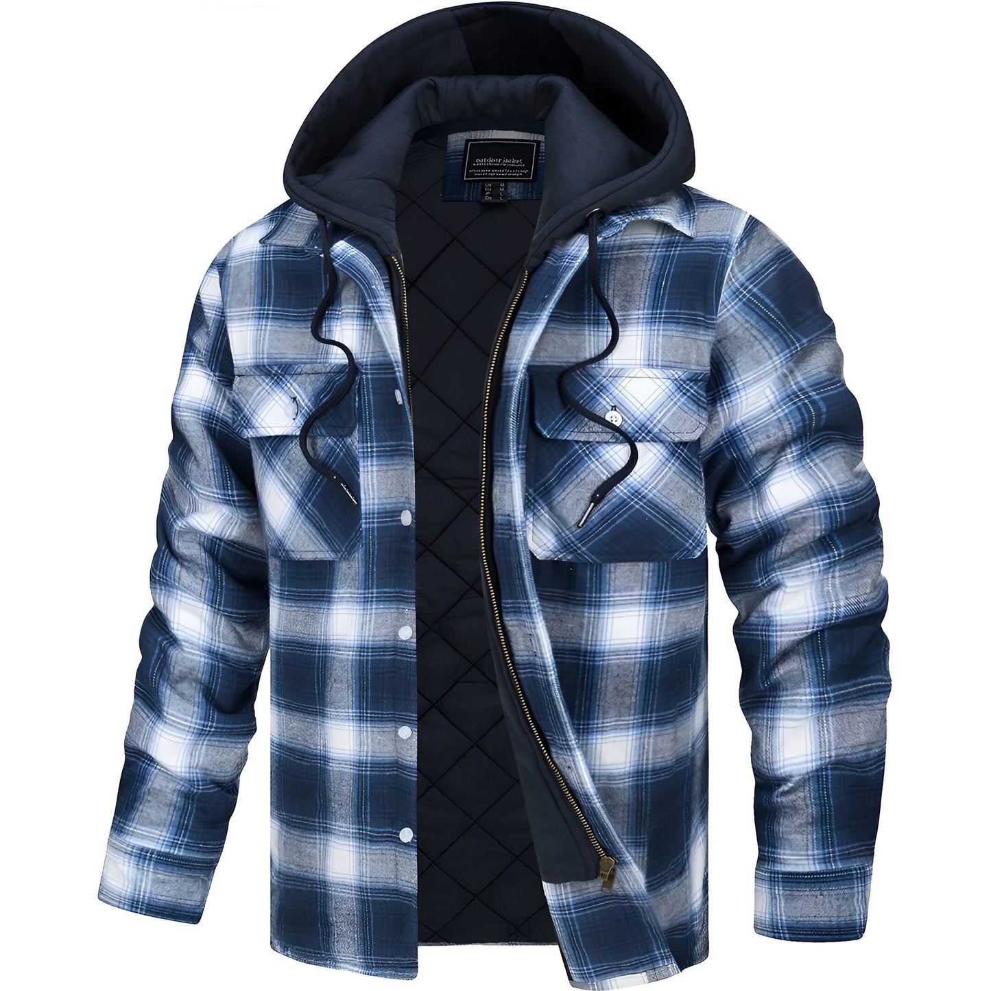 Karierte Kapuzenjacke für Herren - Image 5
