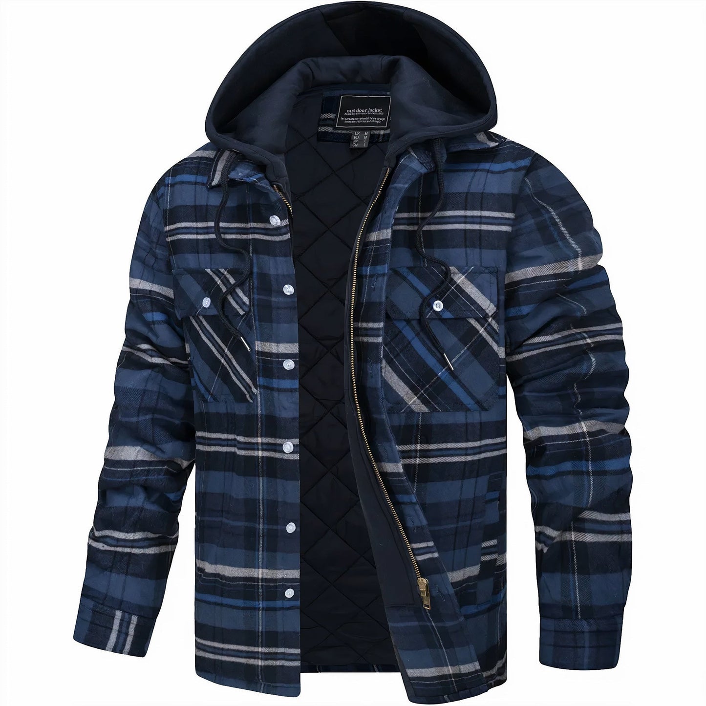 Kapuzen-Plaidjacke für Herren - Image 6