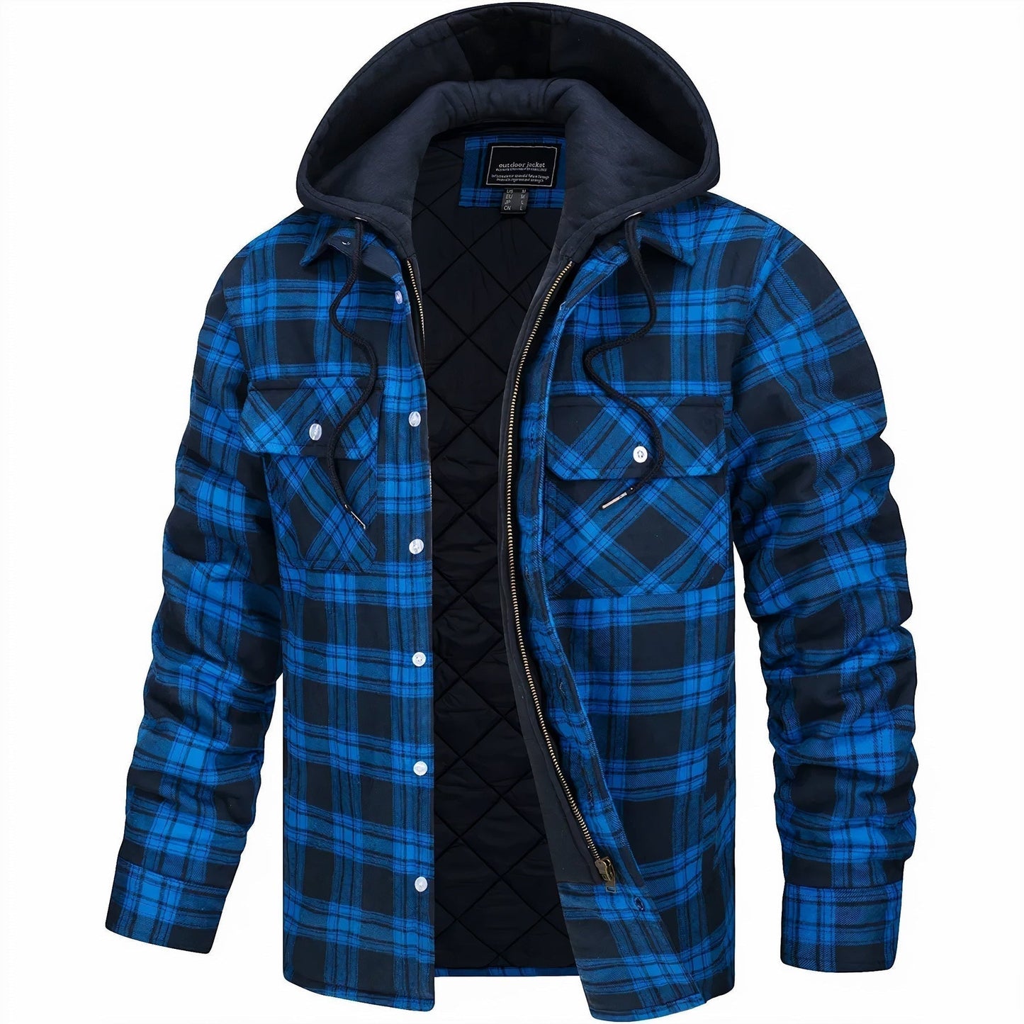 Kapuzen-Plaidjacke für Herren - Image 2