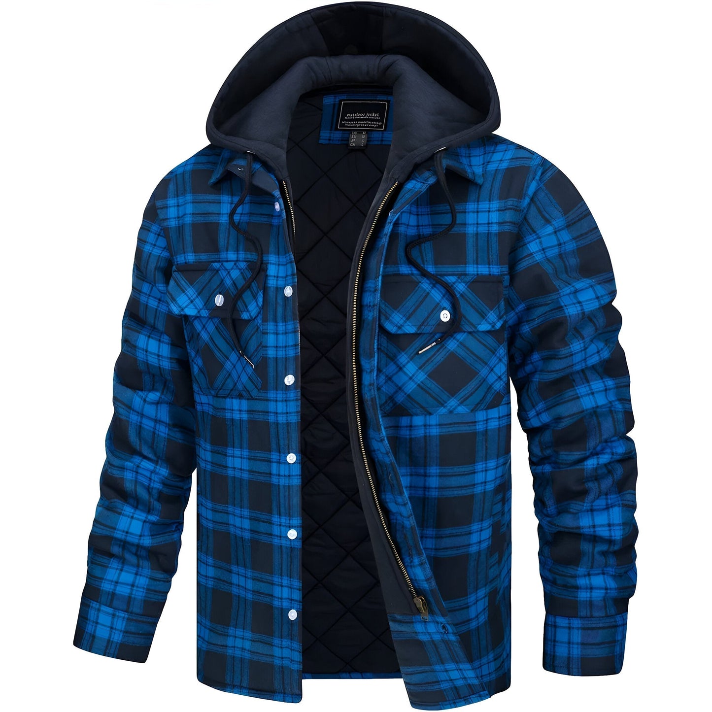 Karierte Kapuzenjacke für Herren - Image 3