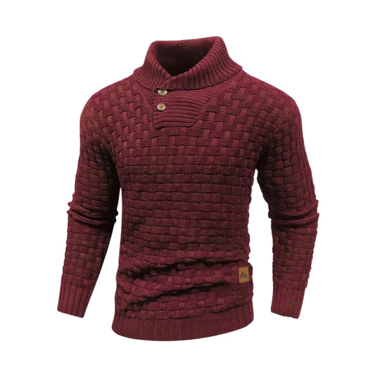 Strickpullover mit Schalkragen für Herren - Image 1