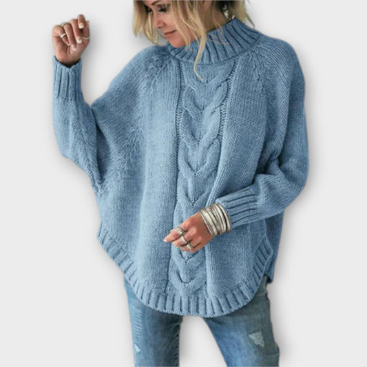 Oversized Zopfstrickpullover für Damen - Image 1