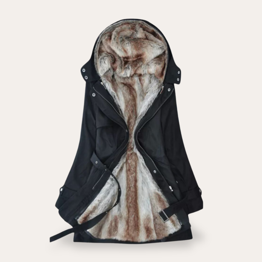 Kapuzenjacke mit Gürtel für Damen - Image 1
