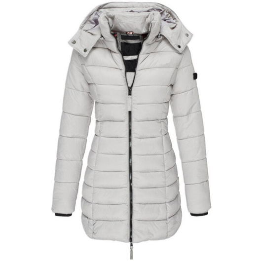 Gesteppte Pufferjacke mit Kapuze für Damen - Image 1
