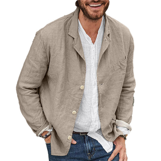 Locker geschnittene Freizeitjacke für Herren - Image 1
