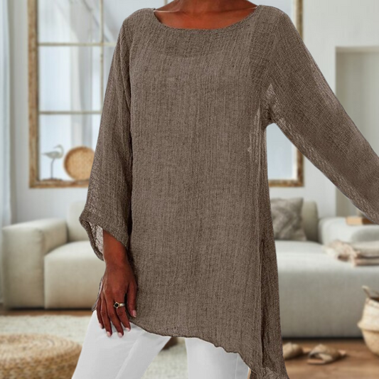 Elegante Damenbluse mit langen Ärmeln – Clara