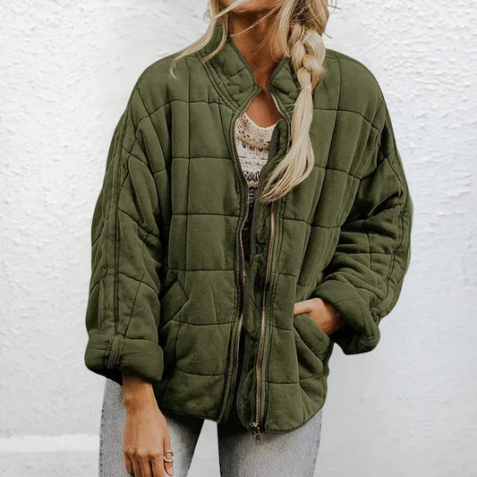 Gesteppte Zip-Up Jacke für Damen - Image 1