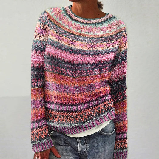 Fair Isle Rundhals-Pullover für Damen - Image 1