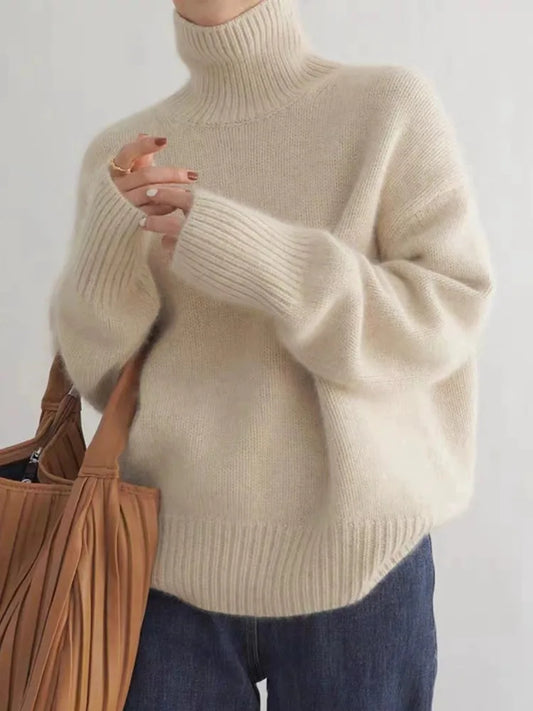 Oversized Langarmpullover für Damen - Image 1