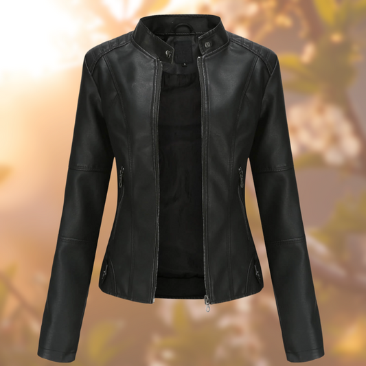 Figurbetonte kragenlose Jacke für Damen - Image 1