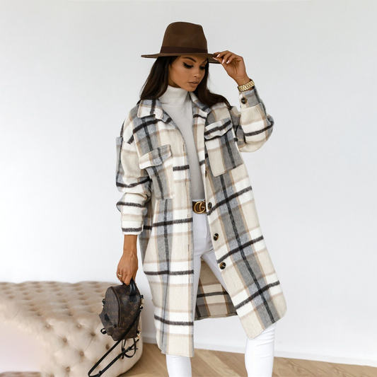 Plaid Overshirt Coat für Damen - Image 1
