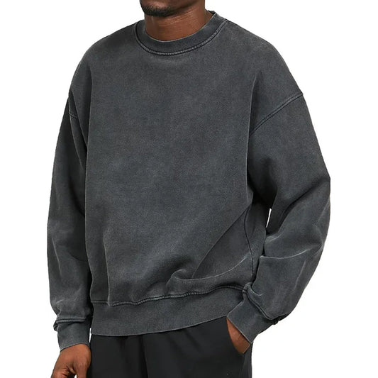 Oversized Rundhals-Pullover für Herren - Image 1