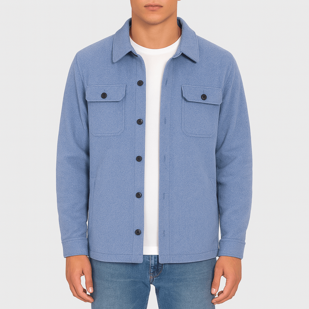 Button-Down Hemdjacke für Herren - Image 1