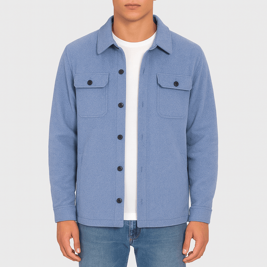 Button-Down Hemdjacke für Herren - Image 1