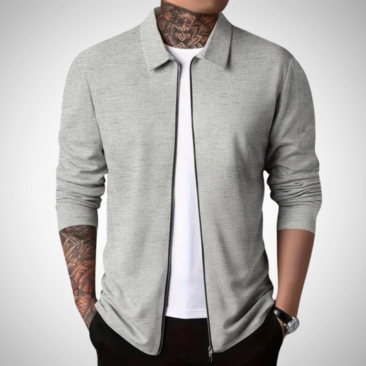 Lässige Herrenjacke mit durchgehendem Reißverschluss - Image 1
