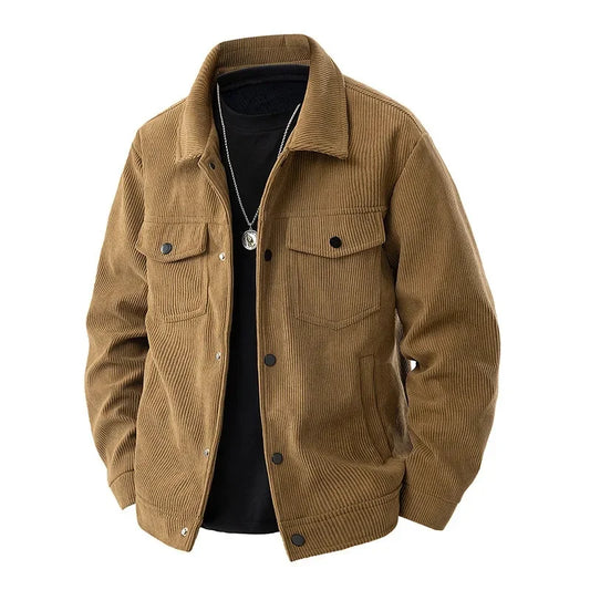 Cordjacke mit Knopfleiste für Herren - Image 1