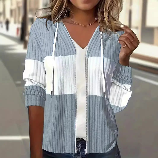 Kapuzen-Sweatshirt mit Reißverschluss für Damen - Image 1