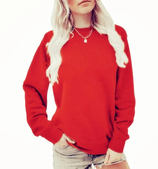 Relaxed Fit" Rundhals-Pullover für Damen - Image 1