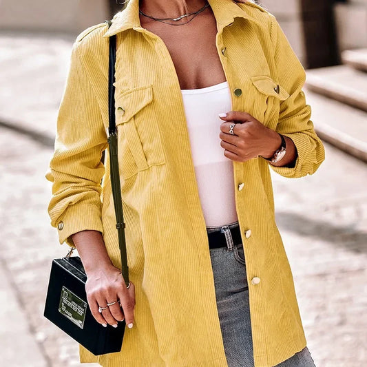 Oversized Cordjacke für Damen - Image 1