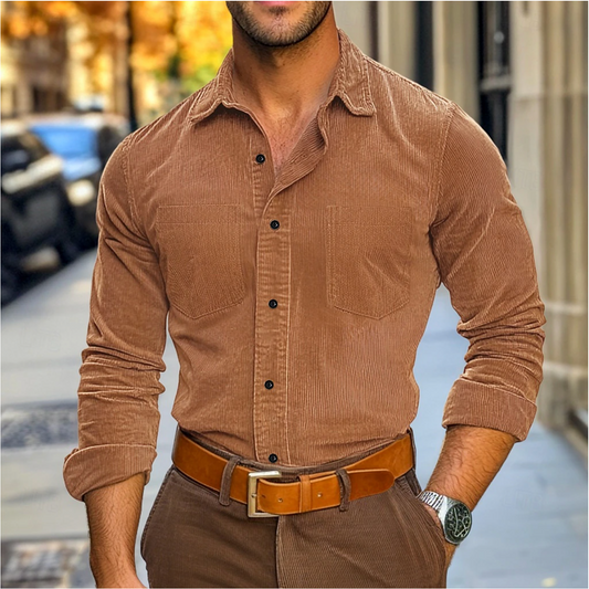 Herren Cordhemd für Herbst und Winter – Felix