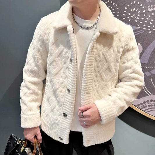 Button-Down Strukturjacke für Herren - Image 1