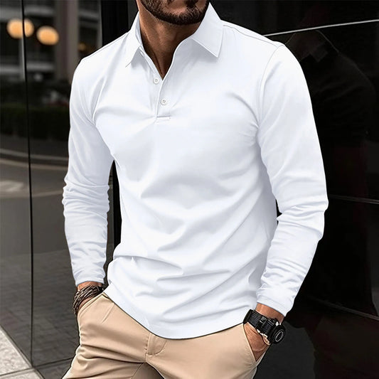 Langarm-Poloshirt für Herren - Image 1