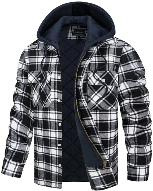 Kapuzen-Plaidjacke für Herren - Image 1