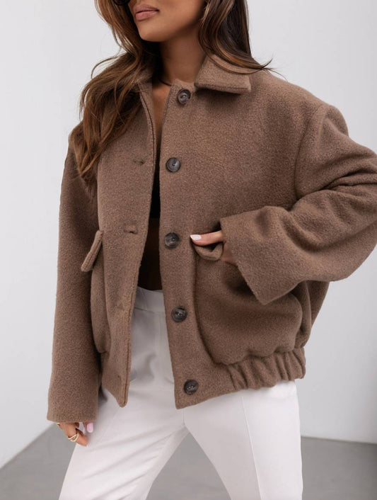 Kurze Button-Down Jacke für Damen - Image 1