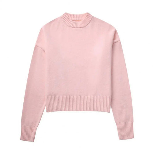 Oversized Rundhals-Pullover für Damen - Image 1