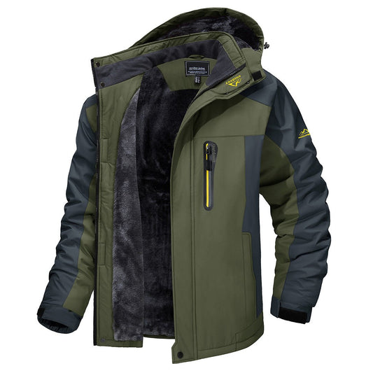 Kapuzen-Colorblock-Jacke für Herren - Image 1