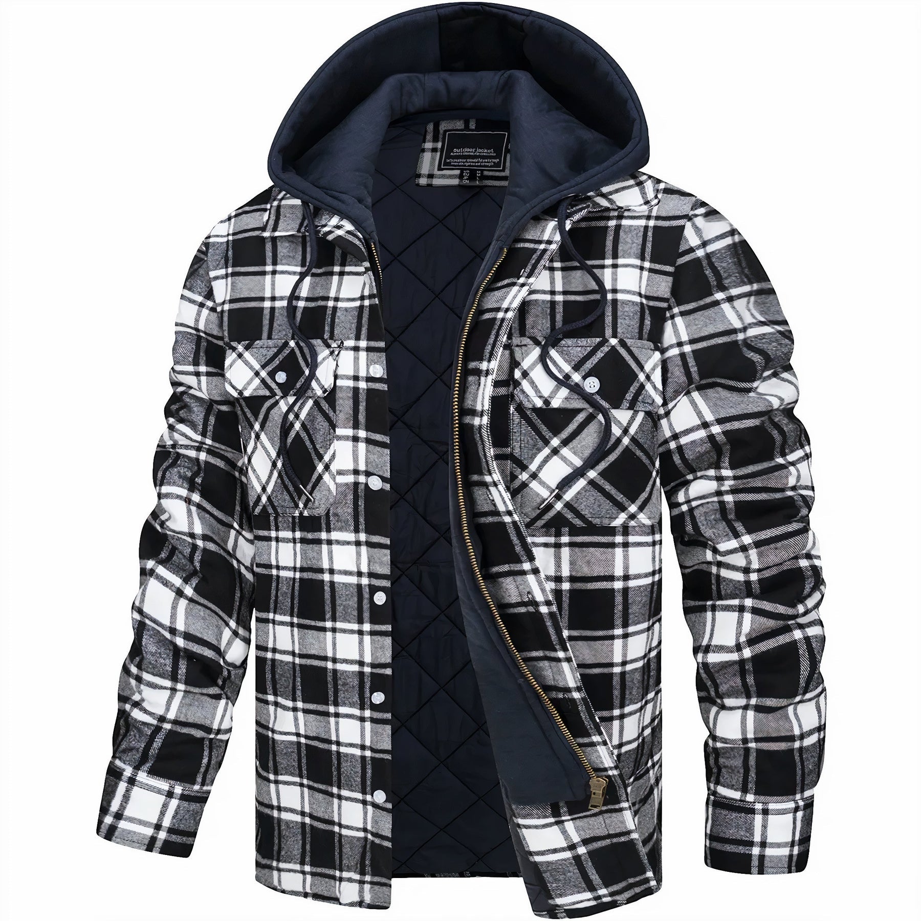 Kapuzen-Plaidjacke für Herren - Image 5